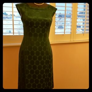 Banana Republic Forest Green Polka Dot Dress